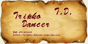 Tripko Dancer vizit kartica